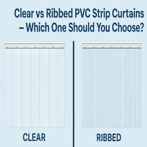 Clear vs Ribbed PVC Strip Curtains – Which One Should You Choose?