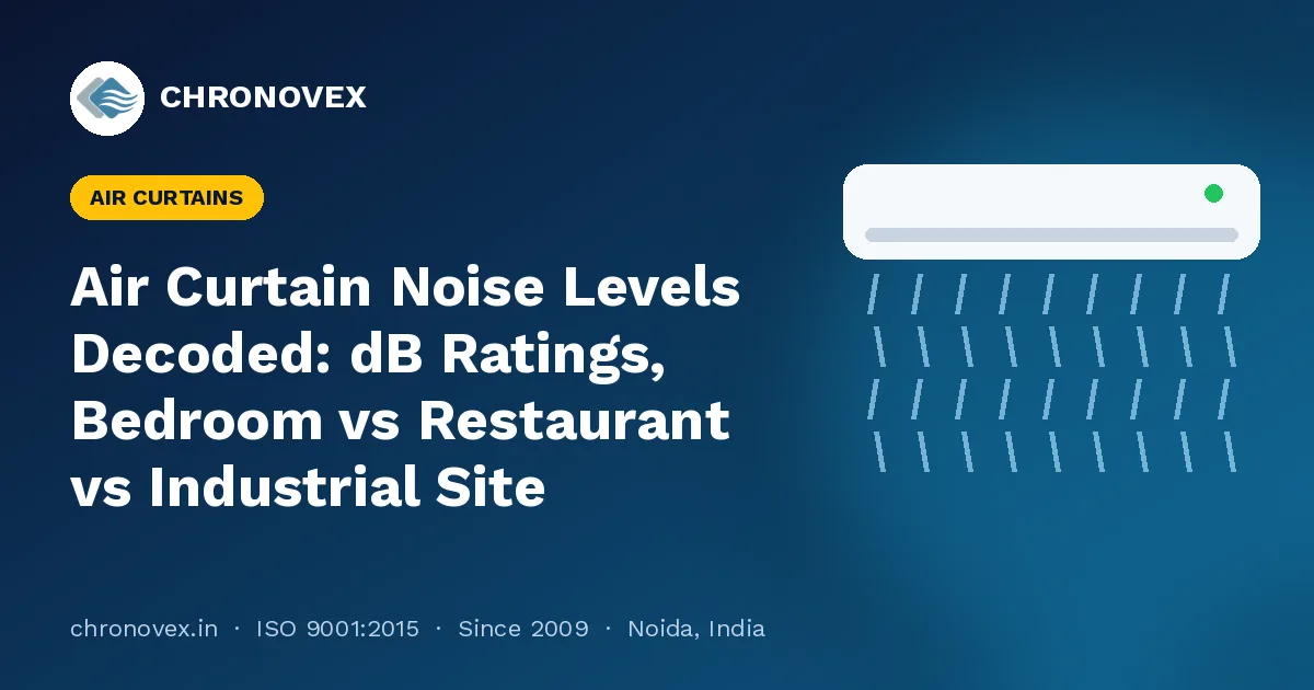 Air Curtain Noise Levels Decoded: dB Ratings, Bedroom vs Restaurant vs Industrial Site