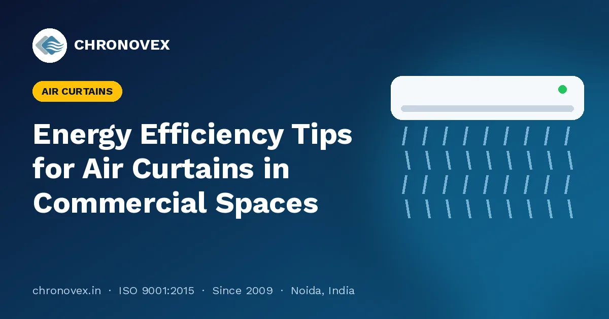 Energy Efficiency Tips for Air Curtains in Commercial Spaces