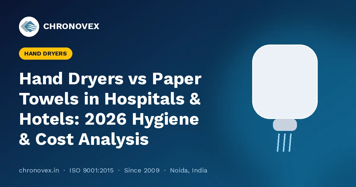 Hand Dryers vs Paper Towels in Hospitals & Hotels: 2026 Hygiene & Cost Analysis