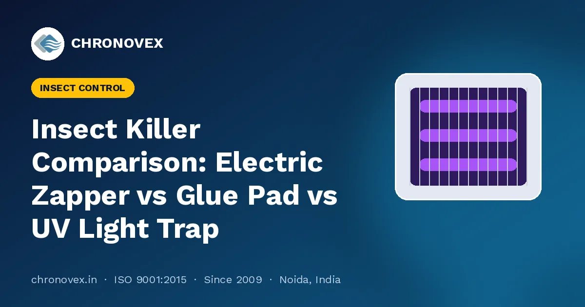 Insect Killer Comparison: Electric Zapper vs Glue Pad vs UV Light Trap