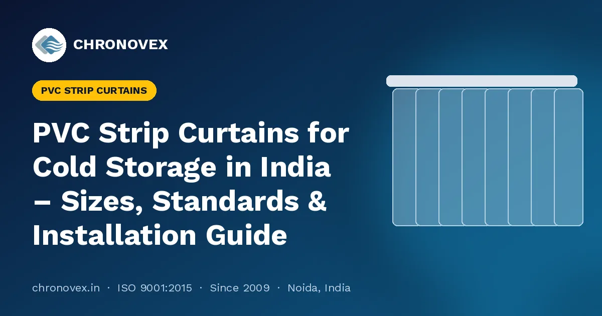 PVC Strip Curtains for Cold Storage in India – Sizes, Standards & Installation Guide