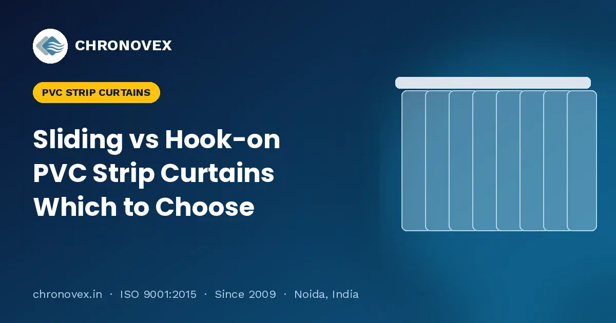 Sliding vs Hook-on PVC Strip Curtains: When to Pay for an Aluminium Sliding Track