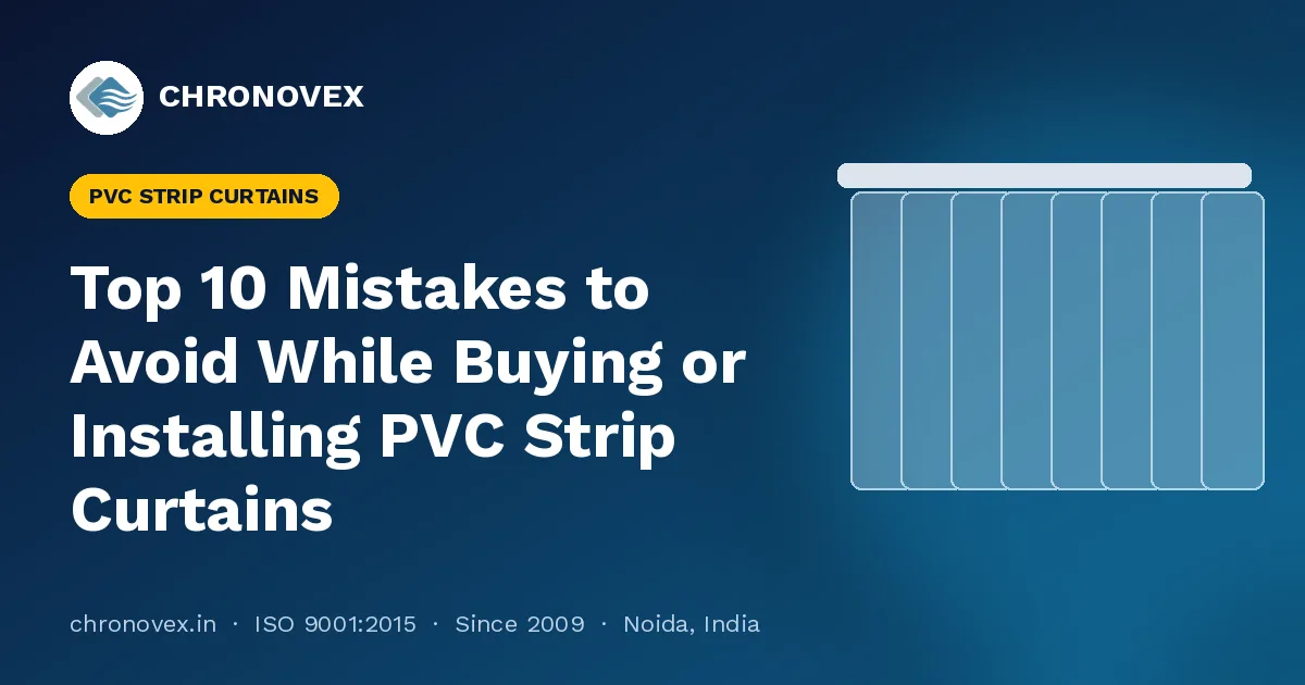 Top 10 Mistakes to Avoid While Buying or Installing PVC Strip Curtains