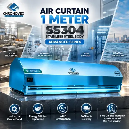 Air Curtain 1 Meter | SS Body SS304 (Advanced Series)