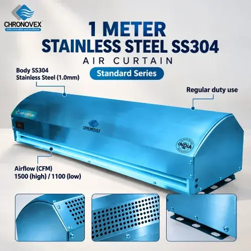 Air Curtain 1 Meter | SS Body SS304 (Standard Series)