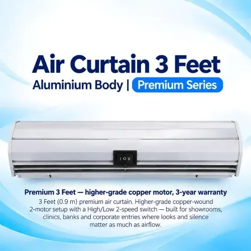 Air Curtain 3 Feet | Aluminium Body | Premium Series | Chronovex