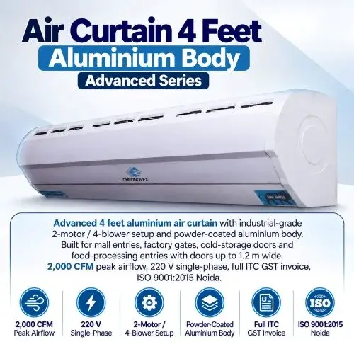 Air Curtain 4 Feet | Aluminium Body | Advanced Series | Chronovex