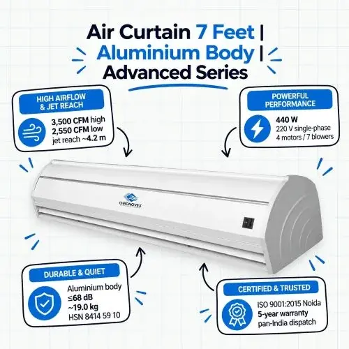 Air Curtain 7 Feet | Aluminium Body | Advanced Series | Chronovex