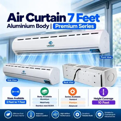 Air Curtain 7 Feet | Aluminium Body | Premium Series | Chronovex