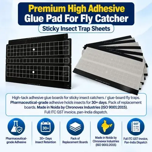 Premium High Adhesive Glue Pad For Fly Catcher — Sticky Insect Trap Sheets | Chronovex