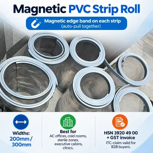 Magnetic PVC Strip Roll