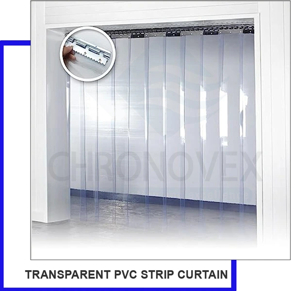 Plain PVC Strip Curtain (Complete Set) | Industrial PVC Door Curtain | Chronovex