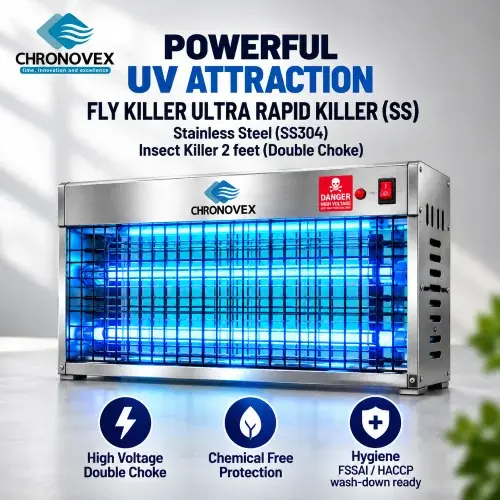 Stainless Steel (SS304) Insect Killer 2 feet (Double Choke) | Chronovex