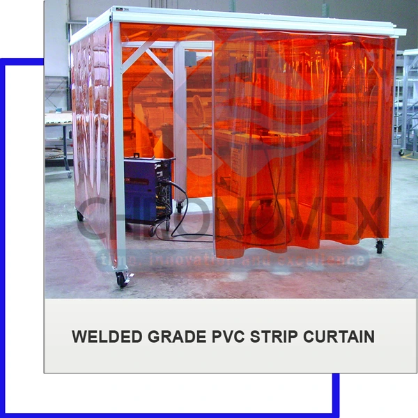 Welding Grade PVC Strip Curtain (Complete Set) | Welding Booth Curtain | Chronovex