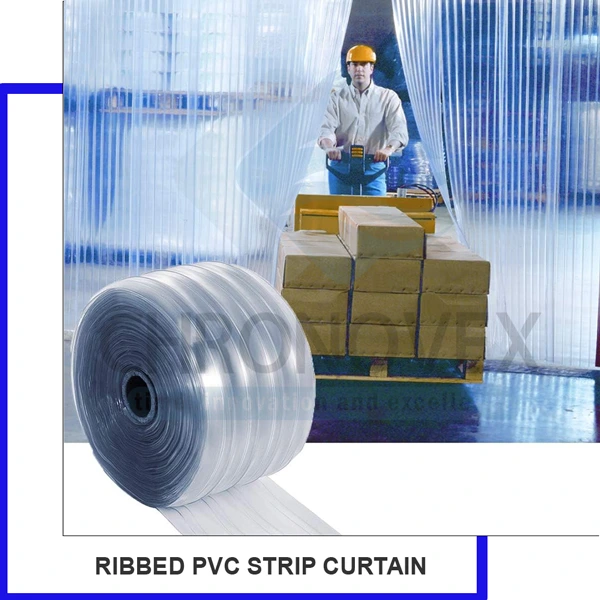 thumbnail image 2 of Clear PVC Strip Door Curtain - 148 Foot Bulk Roll 7x0.06 Inch For Warehouse & Industrial Use 2 of 6