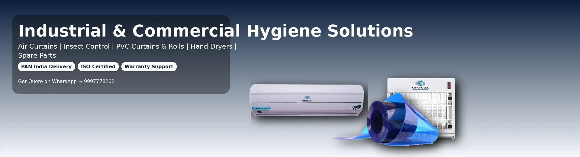 Chronovex products banner