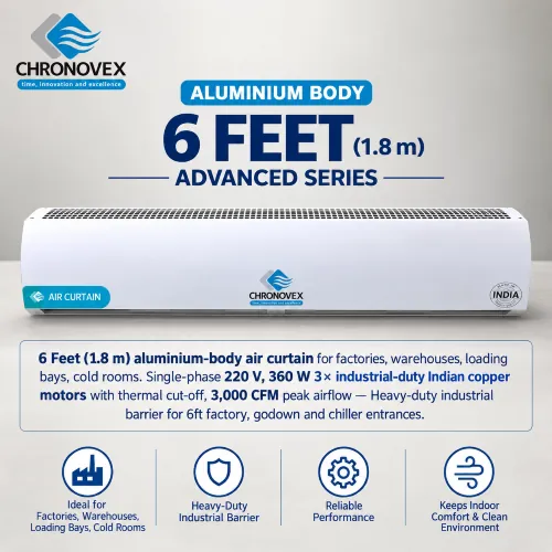 Air Curtain 6 Feet | Aluminium Body | Advanced Series | Chronovex