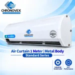 1 meter metal body air curtain, Standard Series – right-angled view