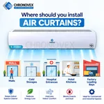 7 feet metal body air curtain, Premium Series – where to install: malls, cold storage, hospitals, hotel kitchens, factory loading bays