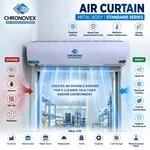 Metal body air curtain, Standard Series – how the air barrier keeps dust, insects and hot air out of a doorway