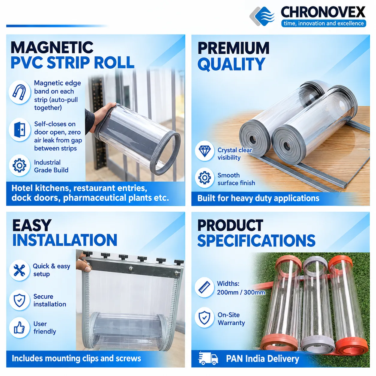 Magnetic PVC Strip Roll