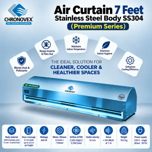 Air Curtain 7 Feet | SS Body SS304 (Premium Series)